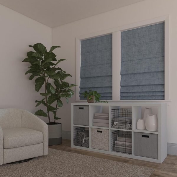 Sun Zero Persiana romana 100% blackout texturizada... - Imagem 2