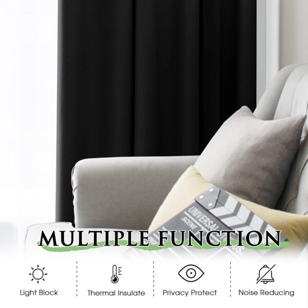 KGORGE Forro 100% blackout para cortinas - Forro de janela... - Imagem 5