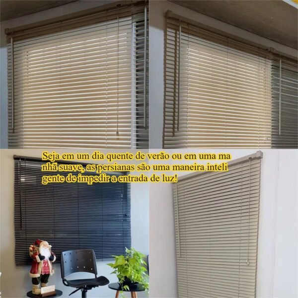 Persiana Horizontal PVC Sofisticada Para Sala, Cozinha,... - Imagem 5