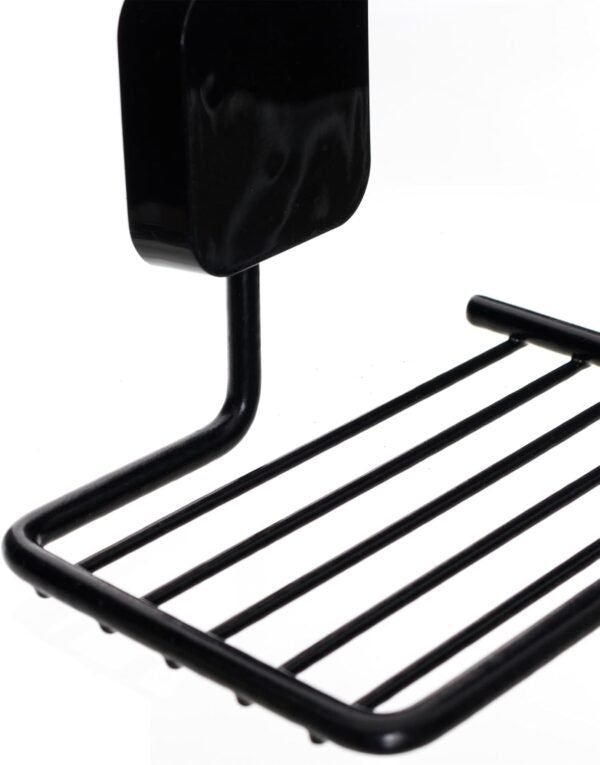 Saboneteira Porta Sabonete Soft Sem Furo Parede 3M (Preto) - Imagem 3