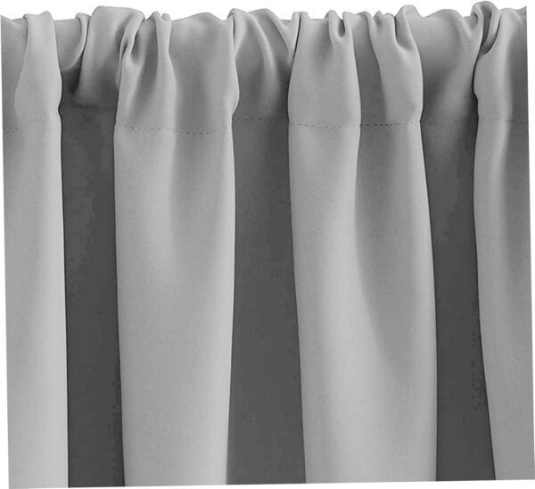 2 peças de cortinas curtas para janelas, 76 x 61 cm,... - Imagem 3