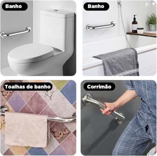 FBXGT 2 Peças Barra de Segurança para Banheiro - Barra de... - Image 4