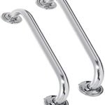 Alça Apoio Barra Inox Kit 2 Uni 50cm Acessibilidade...