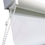BECAFLEX, Cortina Broken Rolon Branco Branco