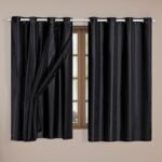 Cortina Blackout Tecido Voil PVC Quarto Sala 2x1,4 Preto