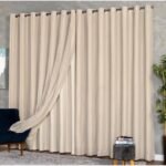 Cortina Gaze de Linho com Blackout em Tecido 3,00 x 2,40...