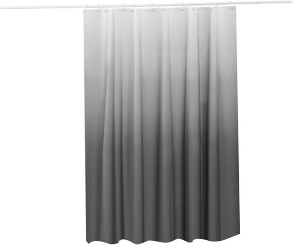 Cortina de chuveiro cinza, 180 x 180 cm, cinza escuro,...