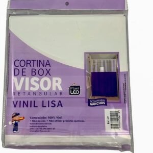 Cortina para Box Branco Visor Cristal (1,35x2,00m) | Plast...

