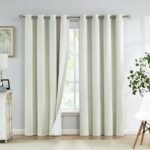 Cortinas blackout de linho natural para quarto, sala de...