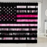 Feelyou Cortina de banho com bandeira americana 183 cm x 183...