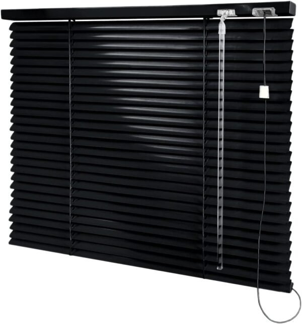 Persiana Horizontal Preta - 1,50m larg x 1,20m alt -...