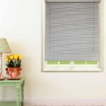 Persiana PVC horizontal 25mm 1,60larg x 1,60alt cinza