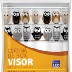 PlastLeo Cortina para Box Visor Corujinhas (1,35x2,00m) |...