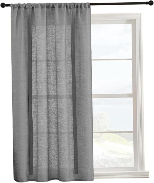 1 painel de cortinas blackout, 61 x 123 cm, cortinas romanas... - Imagem 2
