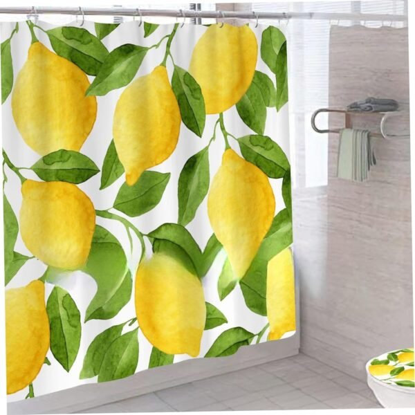 Cortina de chuveiro de banheiro 159 x 188 cm de espessura... - Imagem 4