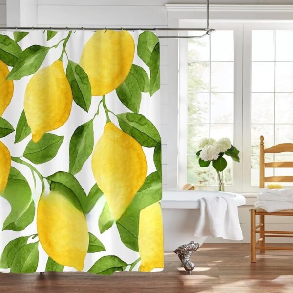 Cortina de chuveiro de banheiro 159 x 188 cm de espessura... - Imagem 5