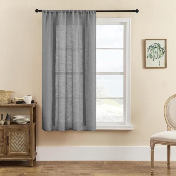 1 painel de cortinas blackout, 61 x 123 cm, cortinas romanas... - Imagem 8