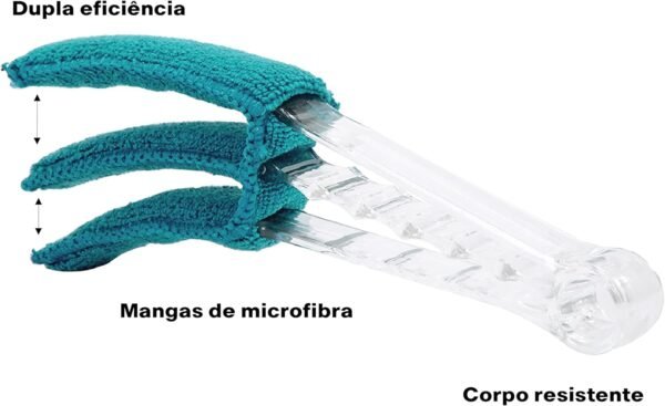 Limpador de Persiana Horizontal, Microfibra Lavável, com 1... - Image 10