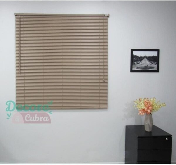 Persiana PVC horizontal 25mm 1,40larg x 1,60alt Café - Imagem 2