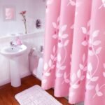 BAIHT HOME Cortina de chuveiro de tecido macio com decoração...