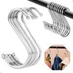 Ganchos em "S", AÇO INOX, 10cm, Kit com 10 Unidades,...