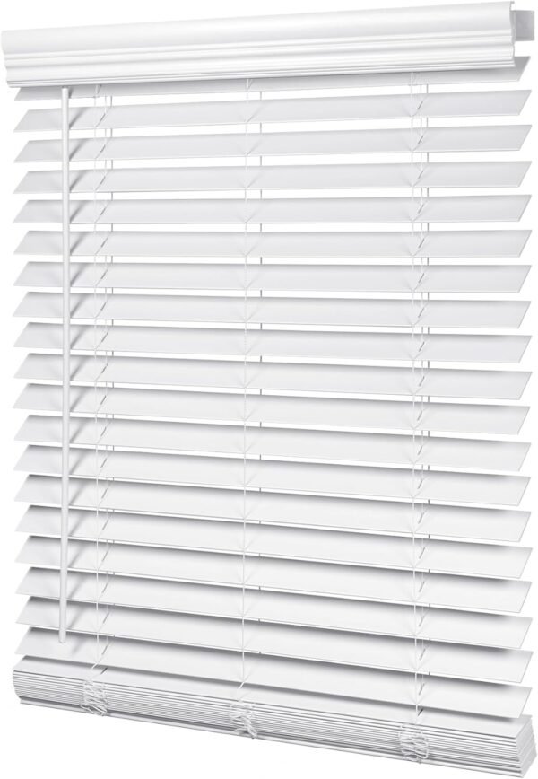 LazBlinds Persianas de madeira sintética sem fio de 5 cm com...