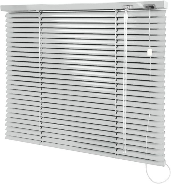 Persiana Horizontal Cinza Gelo - 1,50m larg x 1,20m alt -...