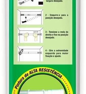 Varão Multiuso Ajustável Branco (tam. 70cm a 1,20m) |...
