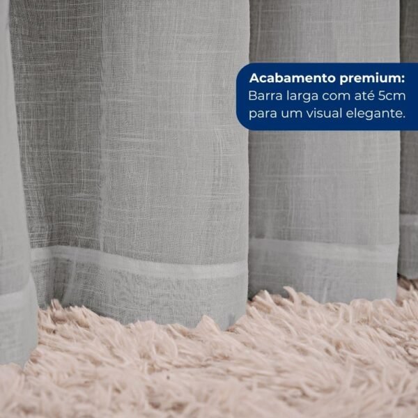 Cortina Gaze de Linho com Blackout em Tecido 3,00 x 2,50... - Imagem 3
