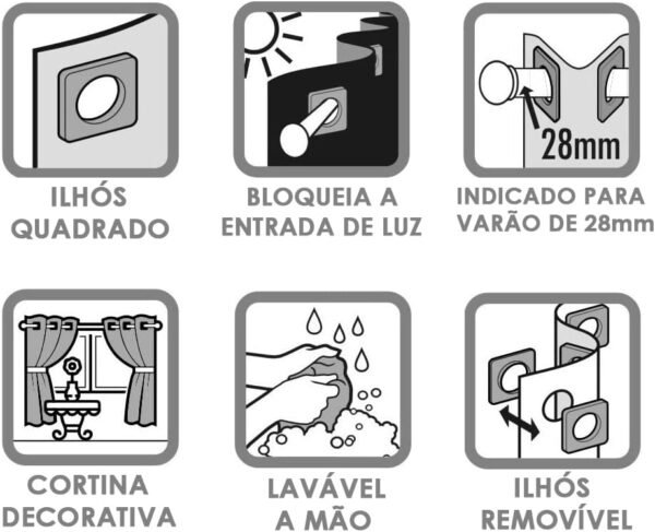 Cortina Branco Gelo 4,00x2,30 Blackout Tecido Corta Luz 100% - Imagem 4
