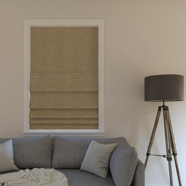 Sun Zero Seraphina Persiana Romana Texturizada 100% Blackout... - Imagem 2