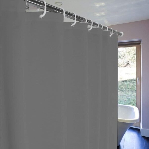 meioro Cortinas de chuveiro de cor sólida, cortina de... - Imagem 2
