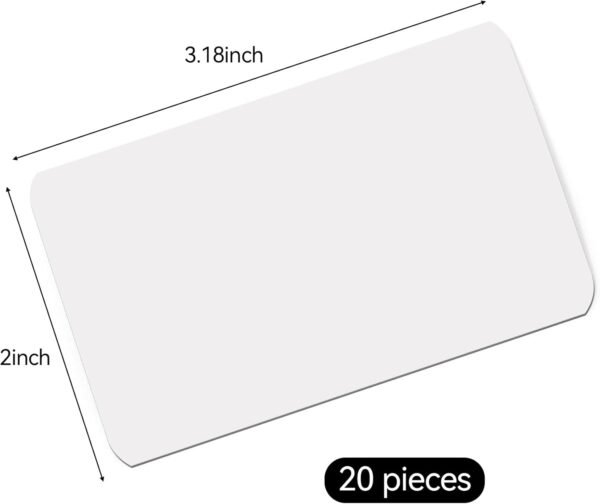 20 pedaços de mini reparo branco de abas de persianas. - Imagem 2