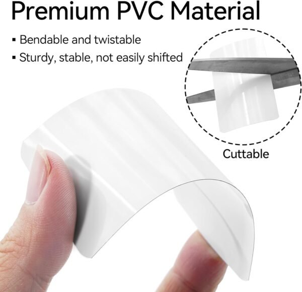20 pedaços de mini reparo branco de abas de persianas. - Imagem 3