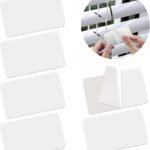 20 pedaços de mini reparo branco de abas de persianas.