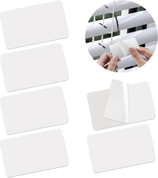 20 pedaços de mini reparo branco de abas de persianas.