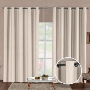 Cortina Blackout 100% Tecido Premium Duplo (400x280, Palha)
