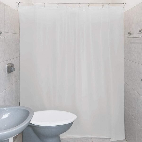 Cortina Box Para Banheiro 1,80m x 1,40m 100% Pvc Com Kit...