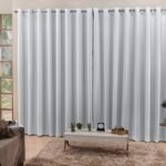 Cortina Branco Gelo 4,00x2,30 Blackout Tecido Corta Luz 100%