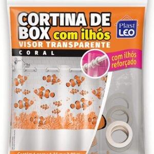 Cortina para Box com Ilhós - Visor Coral (1,35x2,00m) |...
