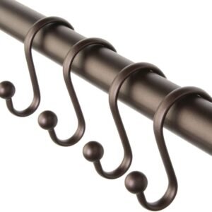 Ganchos de cortina de chuveiro de metal iDesign, coleção...
