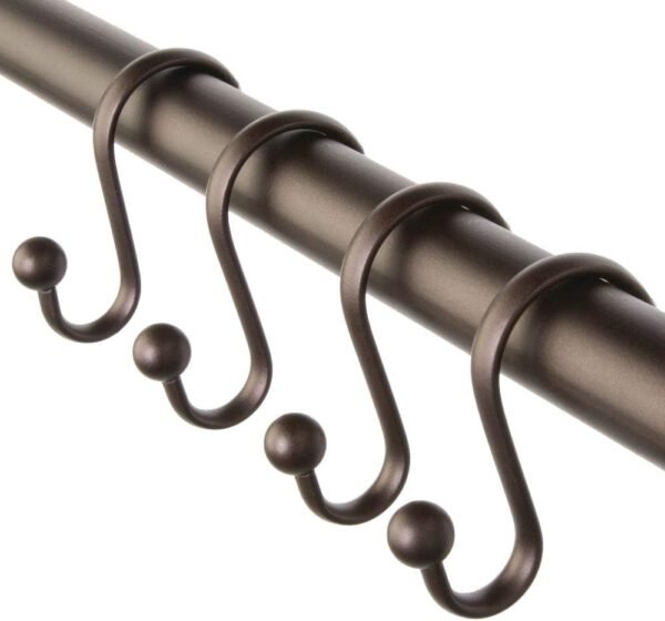 Ganchos de cortina de chuveiro de metal iDesign, coleção...