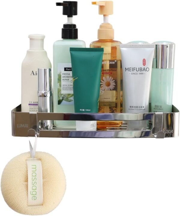 LUMAI Suporte Porta-Shampoo e Sabonete de Canto Retangular e...