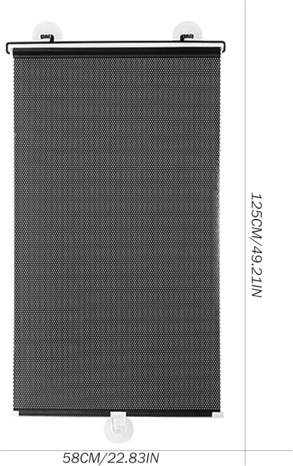 Persianas blackout com ventosa de 129 x 58 cm, sem furadeira... - Imagem 2