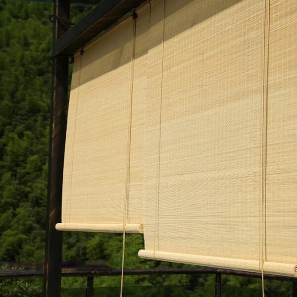 Persianas de enrolar de bambu natural 60 cm / 80 cm / 90 cm... - Imagem 2