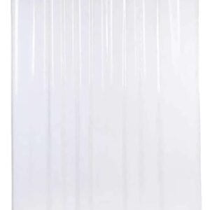 1 Cortina Box Banheiro PVC Transparente Antimofo Ilhós 2,00m
