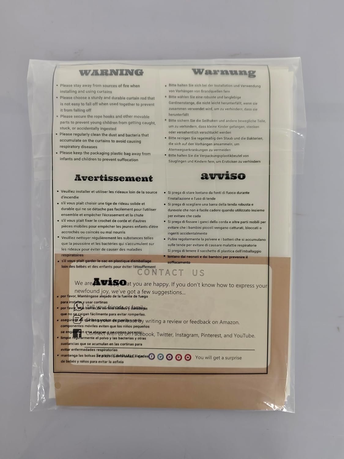 SIMPVALE Cortina curta de voile transparente com design... - Imagem 2