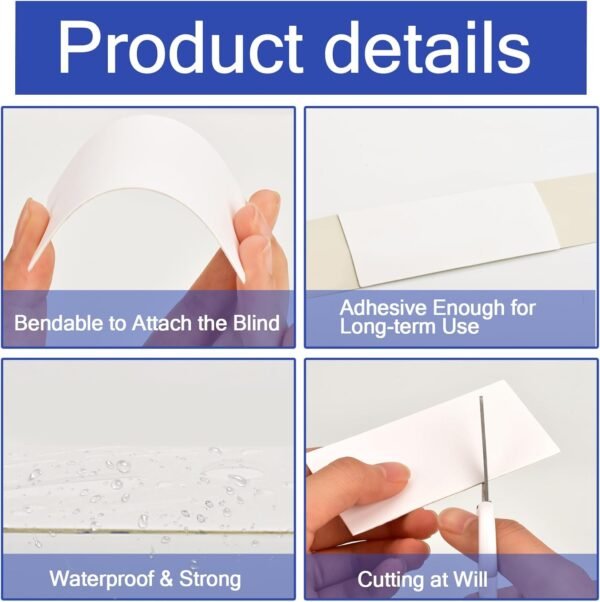 8 peças de abas de reparo de persianas horizontais mini kit... - Imagem 5