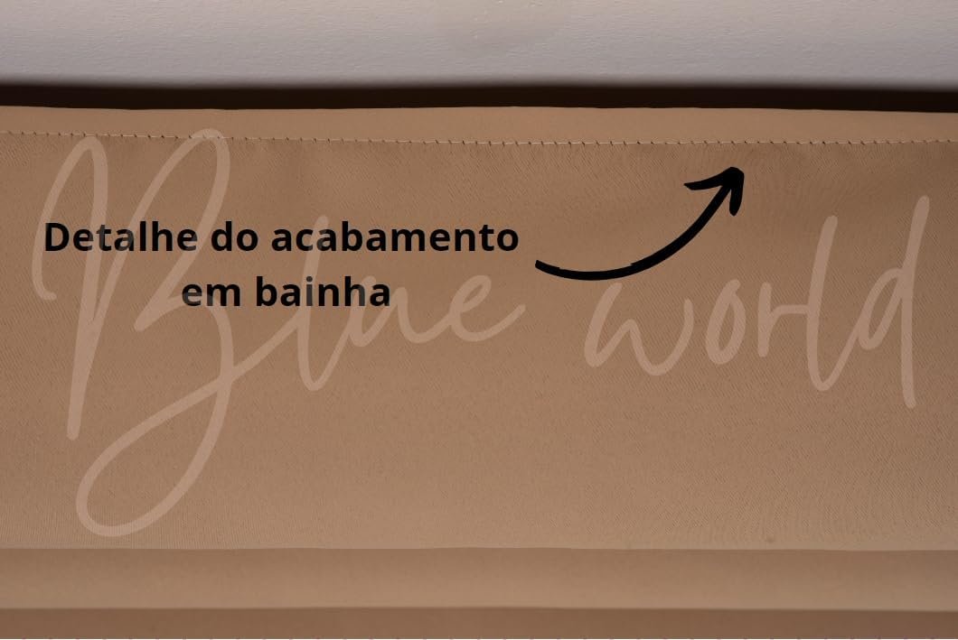 Cortina Blackout em Tecido com Ilhós Sala Quarto 2,80x1,80... - Imagem 2