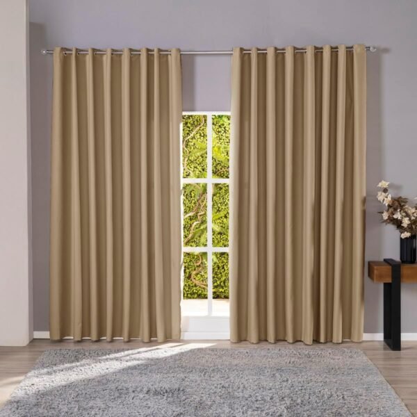 Cortina Blackout em Tecido Corta Luz Para Sala, Quarto 2,60...